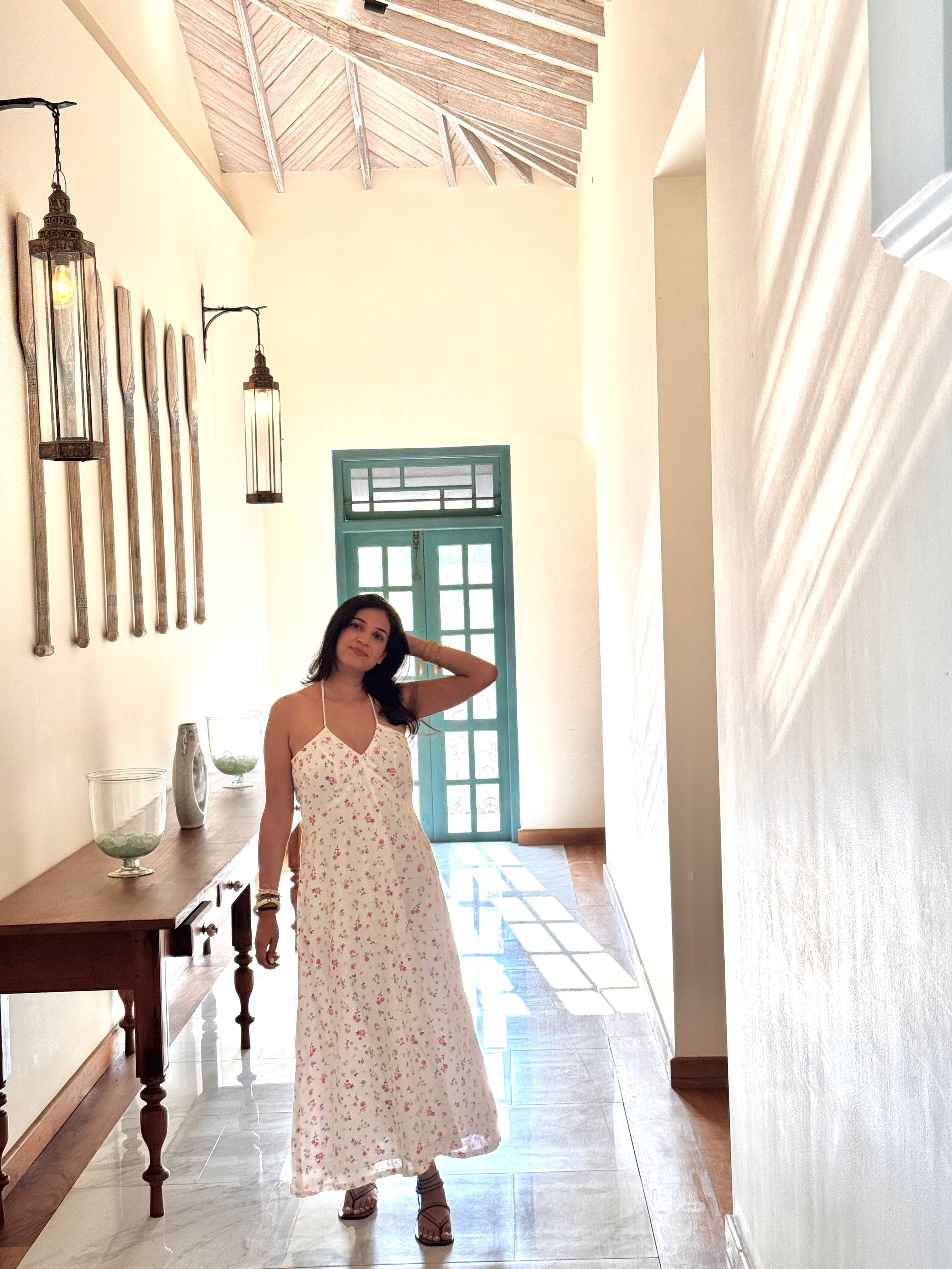 Blossom Breeze Halter Dress